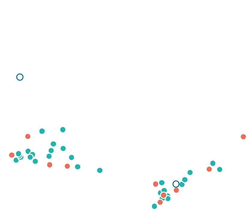 map of CYACs in Canada