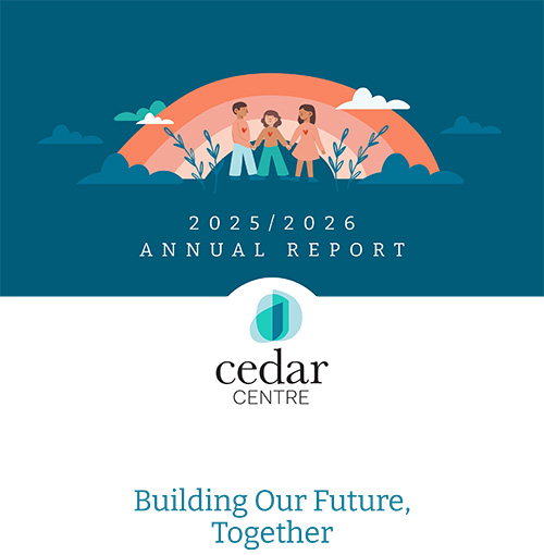Cedar Centre 2025/26 annual report cover image